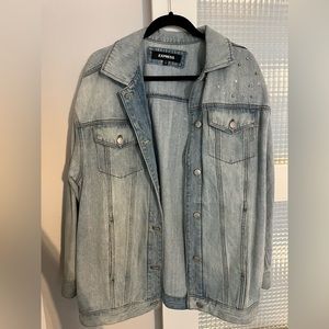 Express oversized jean jacket